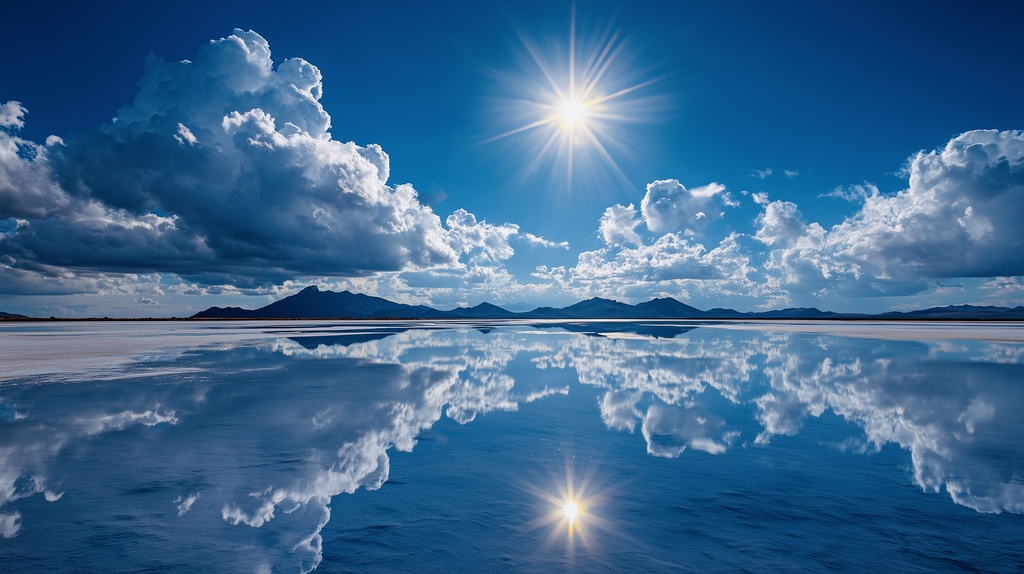 幻想的な空と雲の背景素材【高画質10枚】Vol.14〈快晴編〉