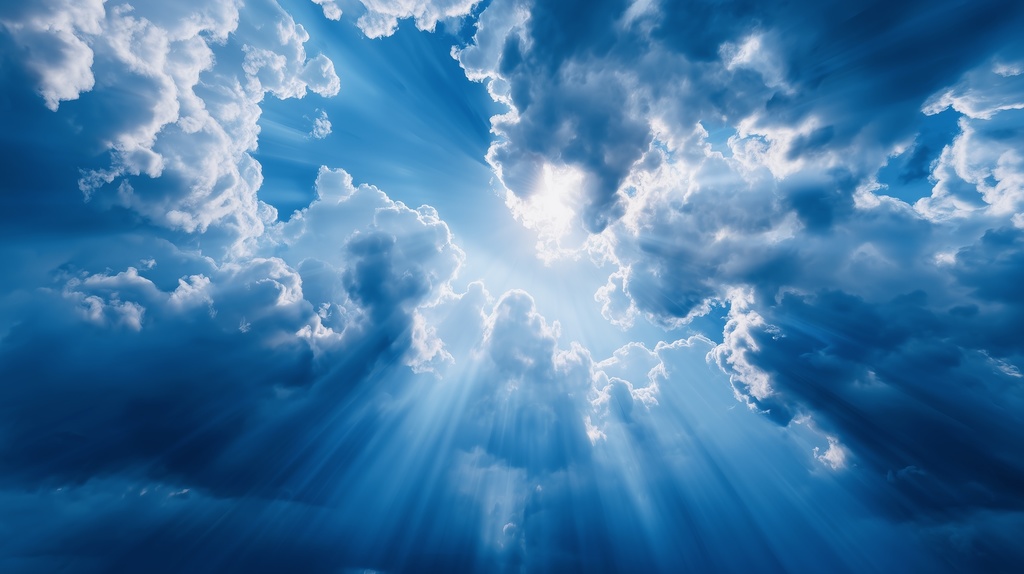 幻想的な空と雲の背景素材【高画質10枚】Vol.14〈快晴編〉