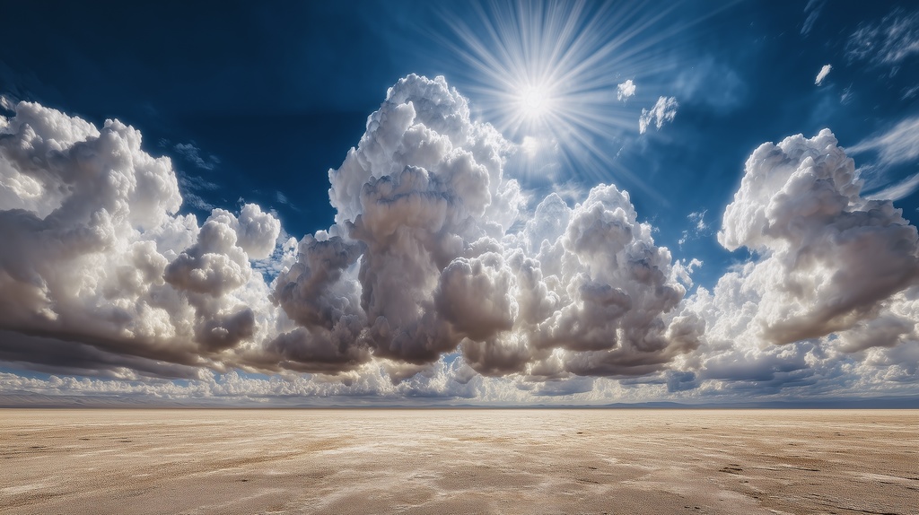 幻想的な空と雲の背景素材【高画質10枚】Vol.15〈快晴編〉