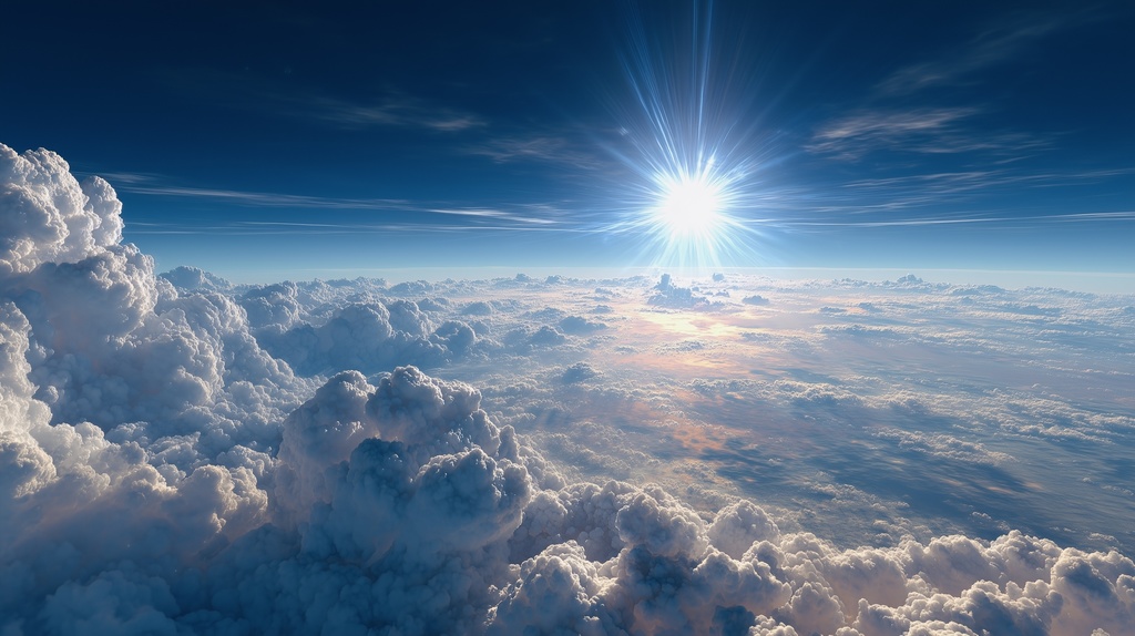 幻想的な空と雲の背景素材【高画質10枚】Vol.15〈快晴編〉