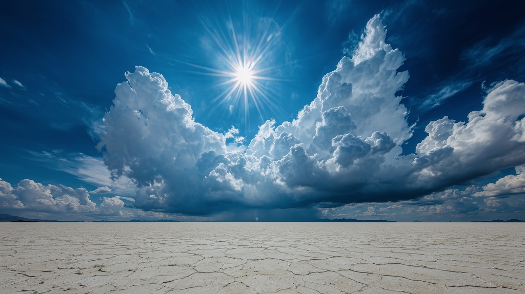 幻想的な空と雲の背景素材【高画質10枚】Vol.17〈快晴編〉