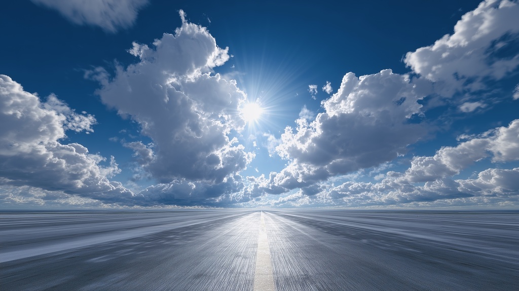 幻想的な空と雲の背景素材【高画質10枚】Vol.19〈快晴編〉