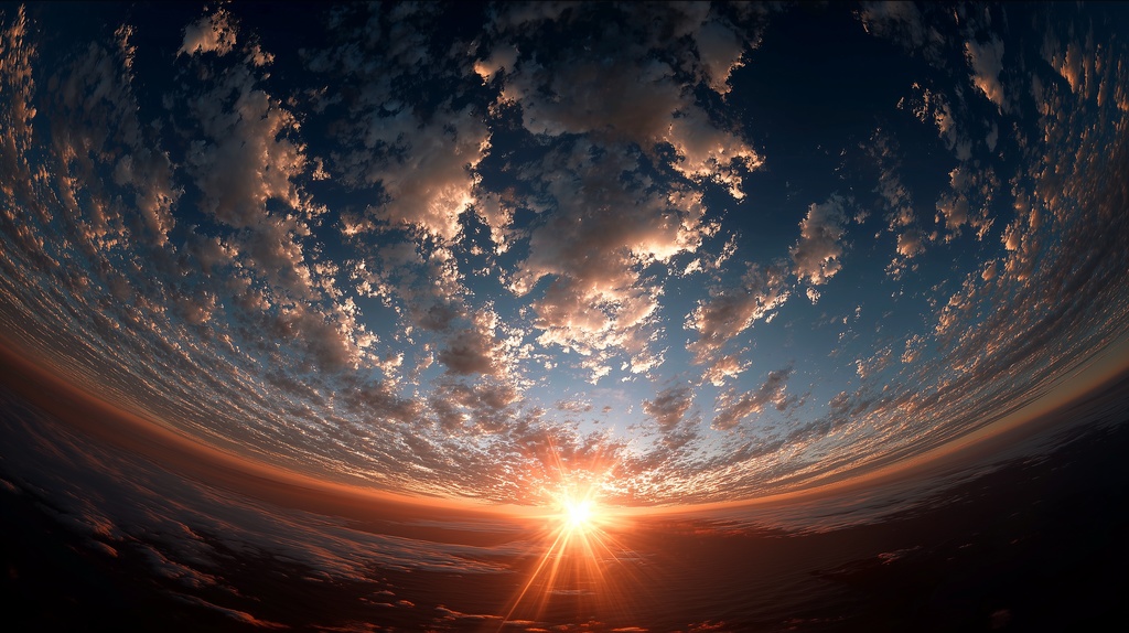 幻想的な空と雲の背景素材【高画質10枚】Vol.22〈夕焼け編〉