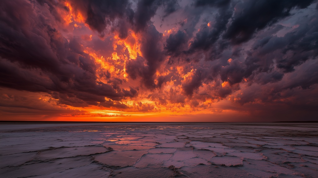 幻想的な空と雲の背景素材【高画質10枚】Vol.23〈夕焼け編〉
