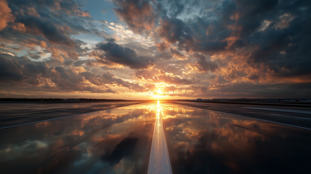 幻想的な空と雲の背景素材【高画質10枚】Vol.24〈夕焼け編〉