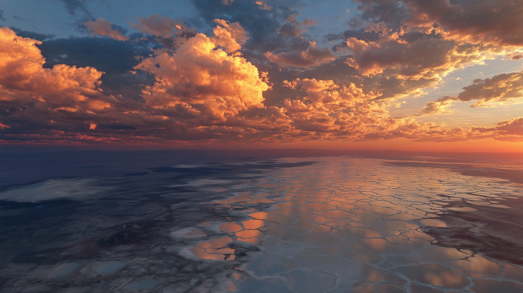 幻想的な空と雲の背景素材【高画質10枚】Vol.25〈夕焼け編〉