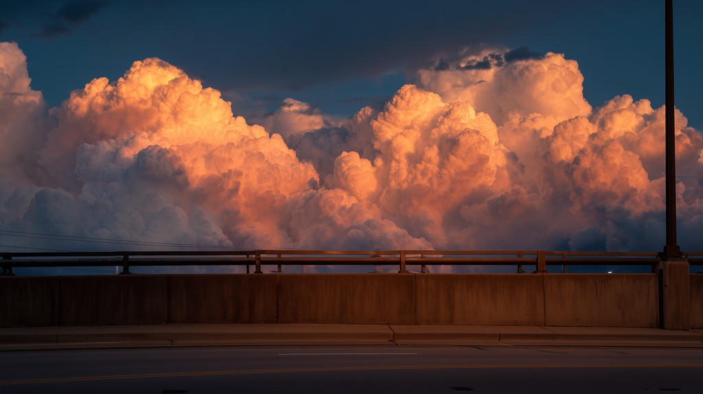 幻想的な空と雲の背景素材【高画質10枚】Vol.25〈夕焼け編〉