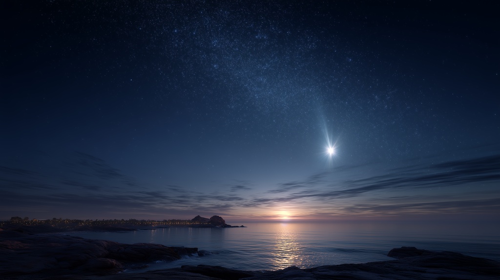 幻想的な空と雲の背景素材【高画質10枚】Vol.36〈夜空編〉