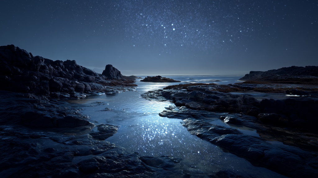 幻想的な空と雲の背景素材【高画質10枚】Vol.37〈夜空編〉