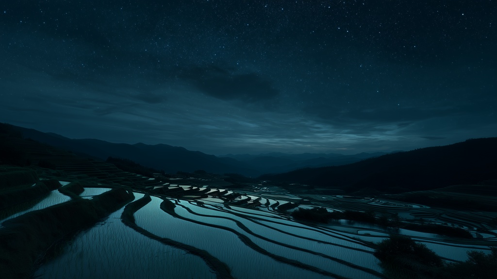 幻想的な空と雲の背景素材【高画質10枚】Vol.39〈夜空編〉