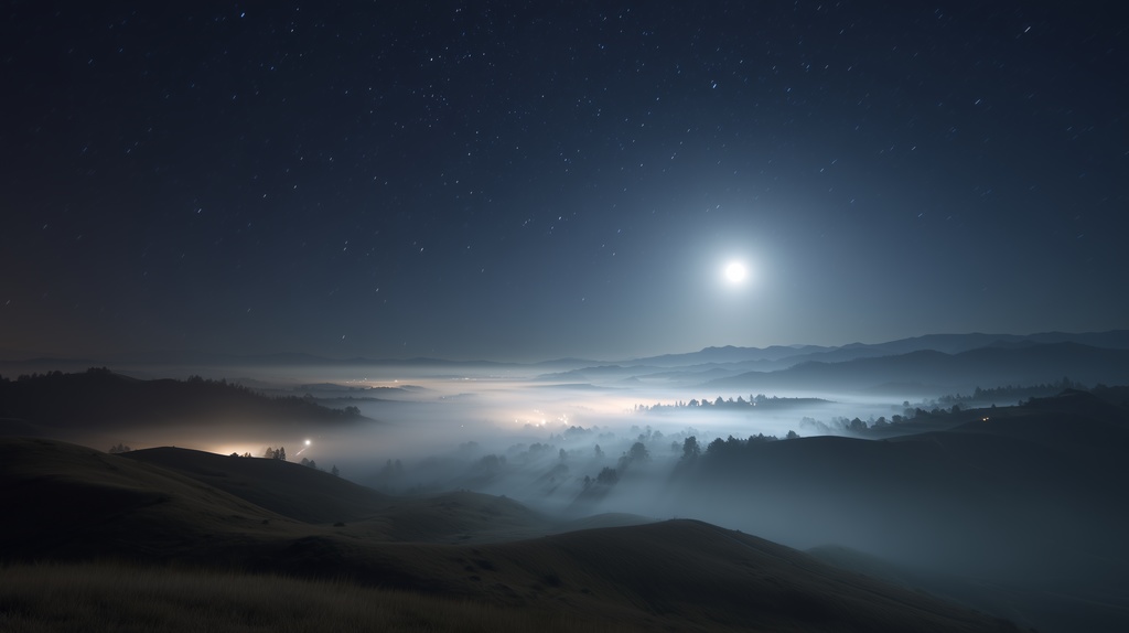 幻想的な空と雲の背景素材【高画質10枚】Vol.40〈夜空編〉