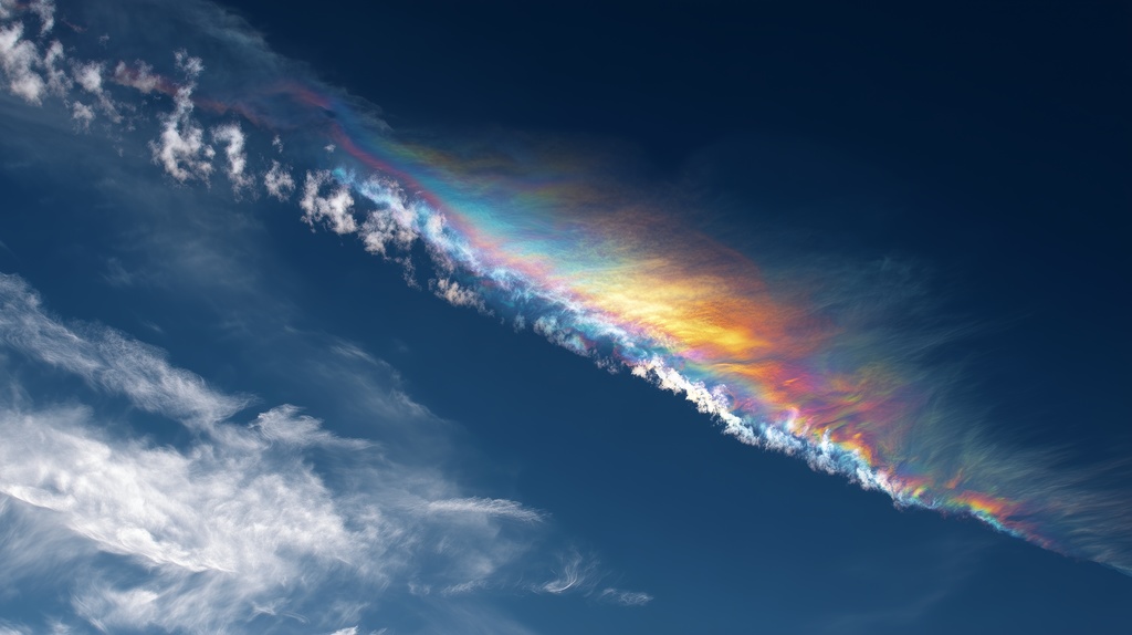 幻想的な空と雲の背景素材【高画質10枚】Vol.52〈彩雲編〉