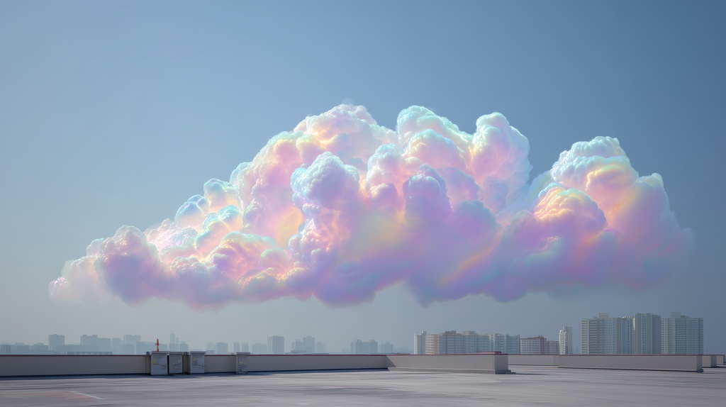 幻想的な空と雲の背景素材【高画質10枚】Vol.56〈彩雲編〉