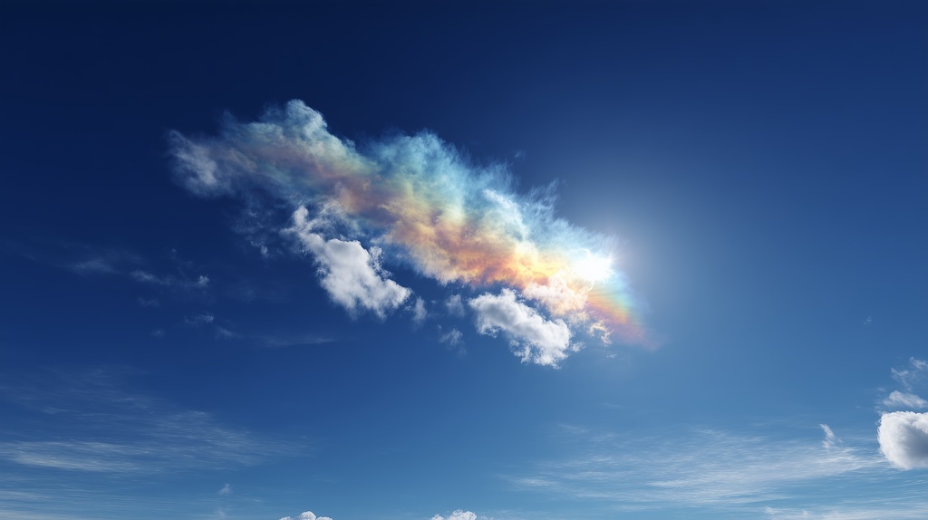 幻想的な空と雲の背景素材【高画質10枚】Vol.59〈彩雲編〉