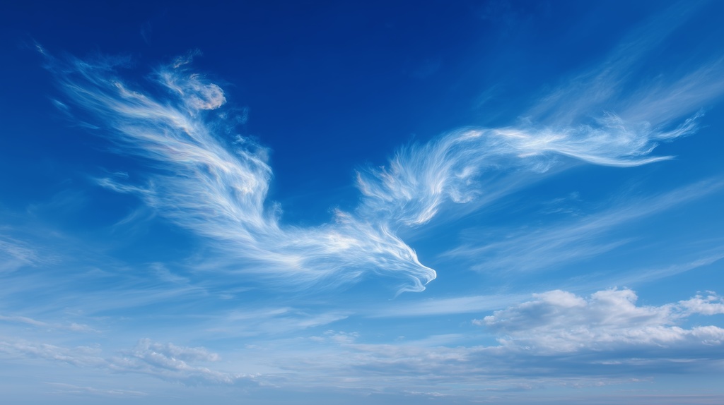 幻想的な空と雲の背景素材【高画質10枚】Vol.76〈龍雲編〉