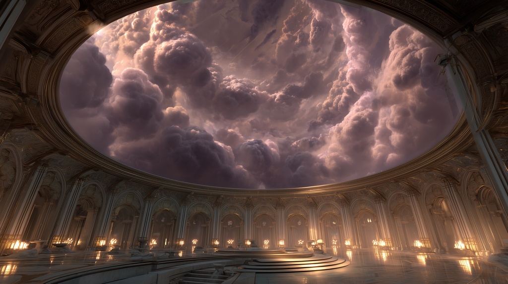 幻想的な空と雲の背景素材【高画質10枚】Vol.83〈天界編〉