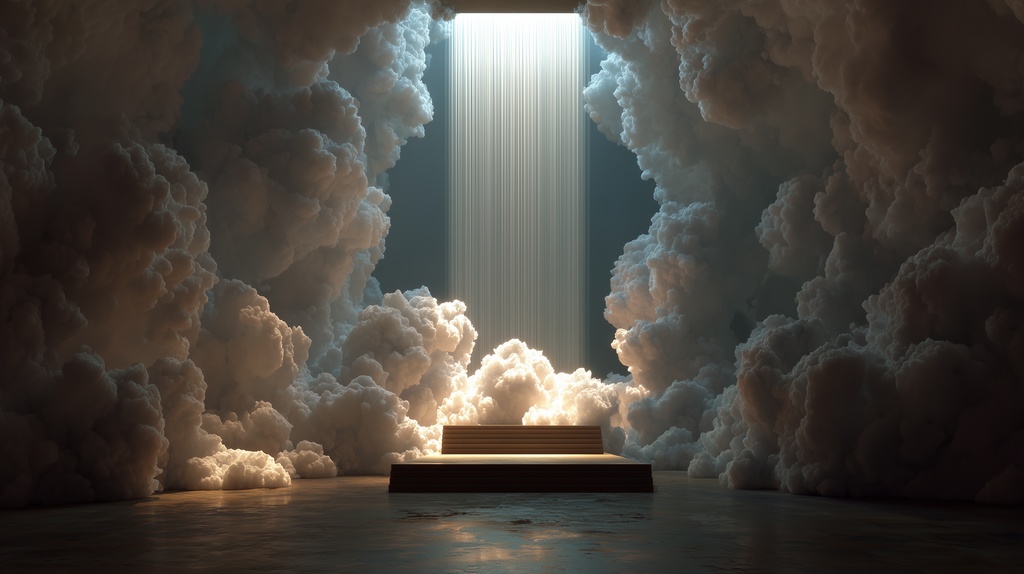 幻想的な空と雲の背景素材【高画質10枚】Vol.88〈天界編〉