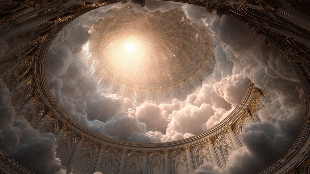 幻想的な空と雲の背景素材【高画質10枚】Vol.89〈天界編〉