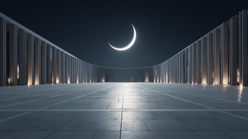 幻想的な空と雲の背景素材【高画質10枚】Vol.117〈三日月編〉