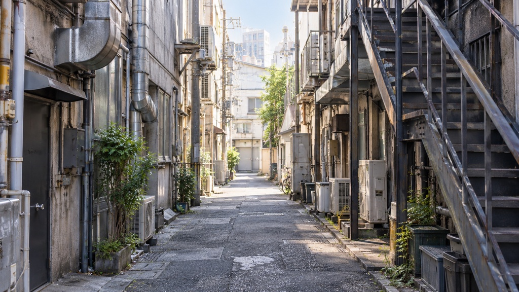 世界の路地裏(朝・昼編)|背景素材10枚セット|Vol.171