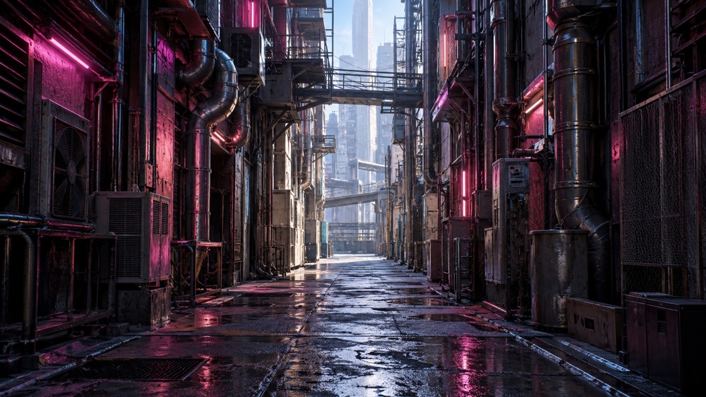 世界の路地裏(朝・昼編)|背景素材10枚セット|Vol.171