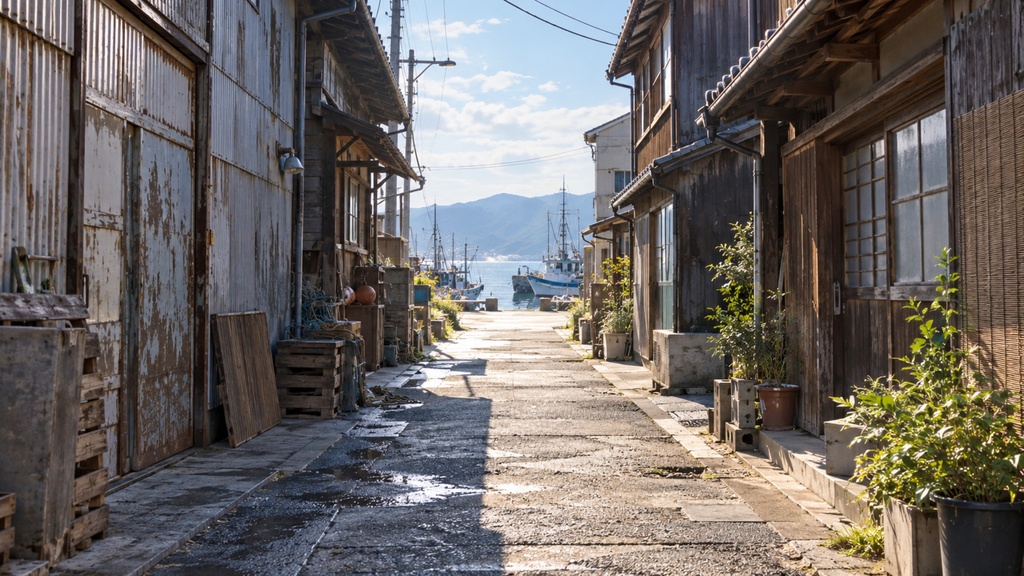 世界の路地裏(朝・昼編)|背景素材10枚セット|Vol.173