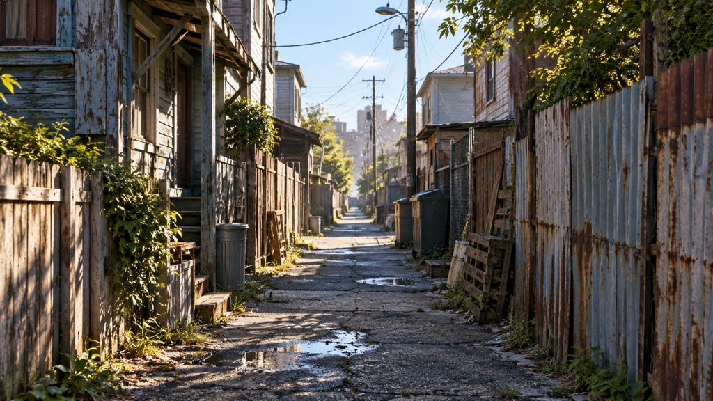 世界の路地裏(朝・昼編)|背景素材10枚セット|Vol.173