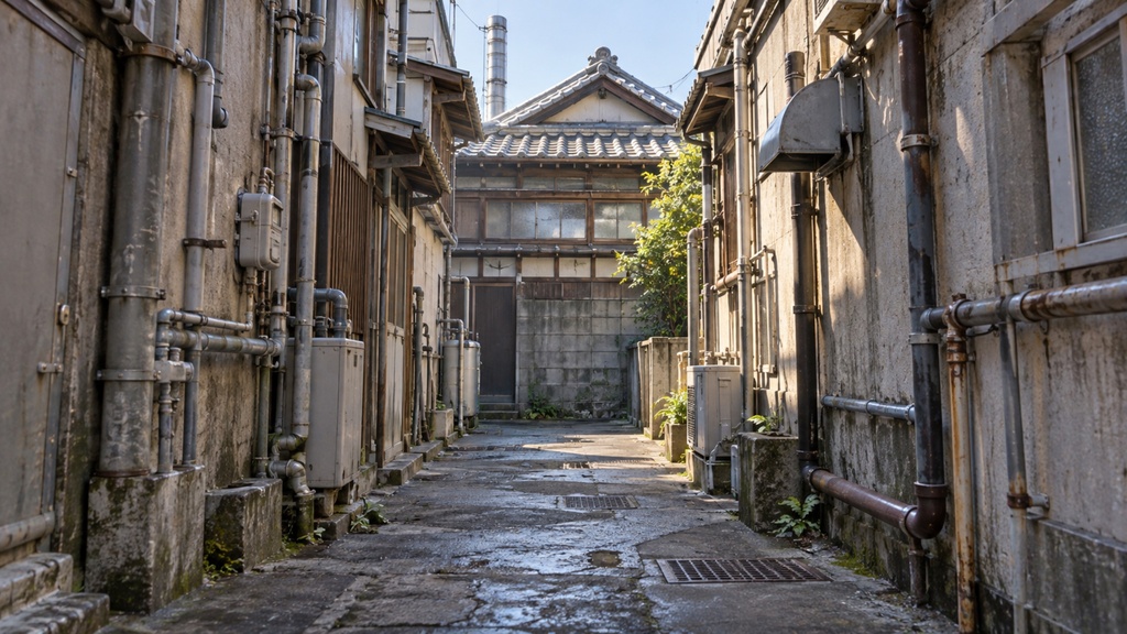 世界の路地裏(朝・昼編)|背景素材10枚セット|Vol.174