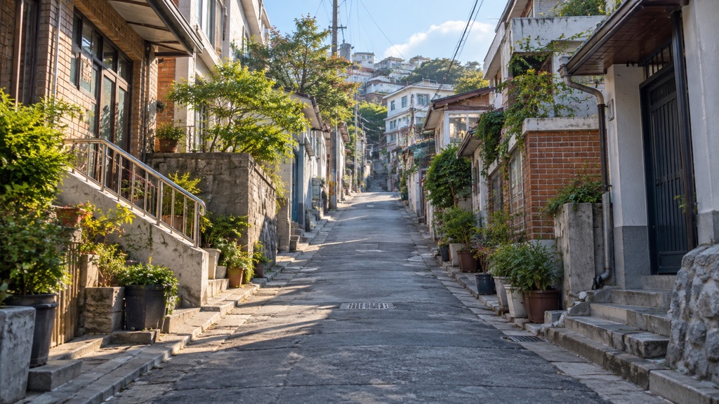 世界の路地裏(朝・昼編)|背景素材10枚セット|Vol.174
