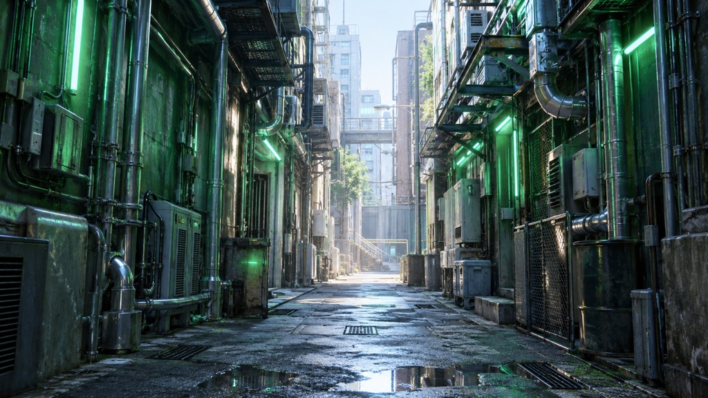 世界の路地裏(朝・昼編)|背景素材10枚セット|Vol.175