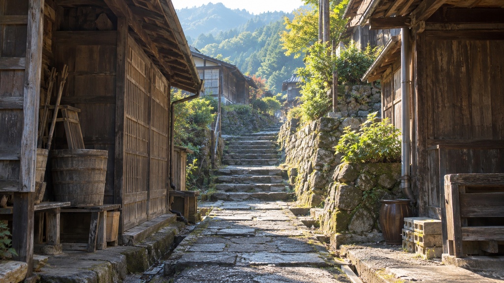 世界の路地裏(朝・昼編)|背景素材10枚セット|Vol.175