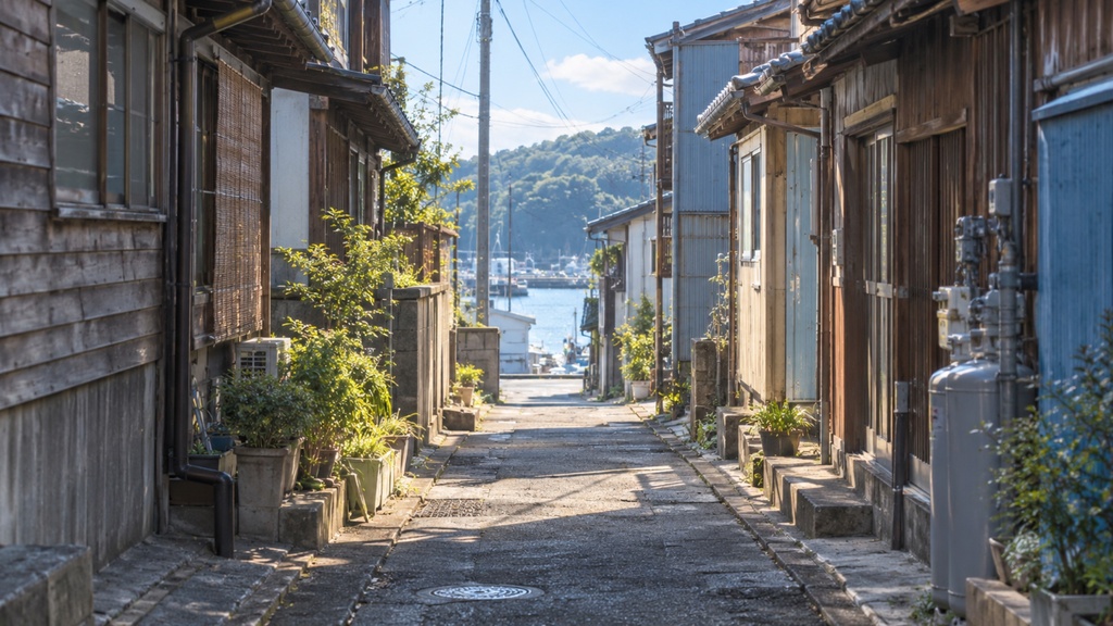 世界の路地裏（朝・昼編）｜背景素材10枚セット｜Vol.177