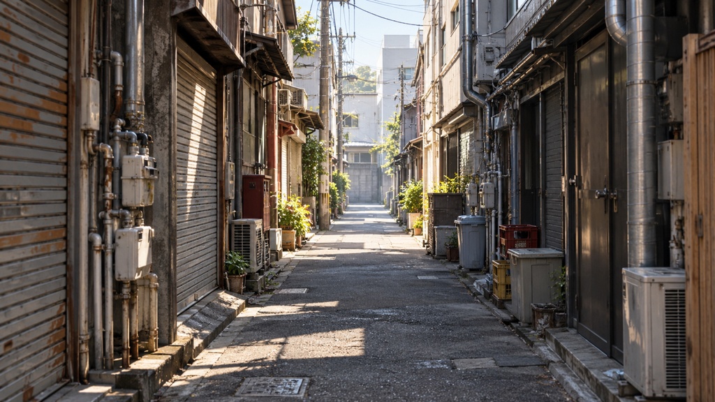 世界の路地裏(朝・昼編)|背景素材10枚セット|Vol.177