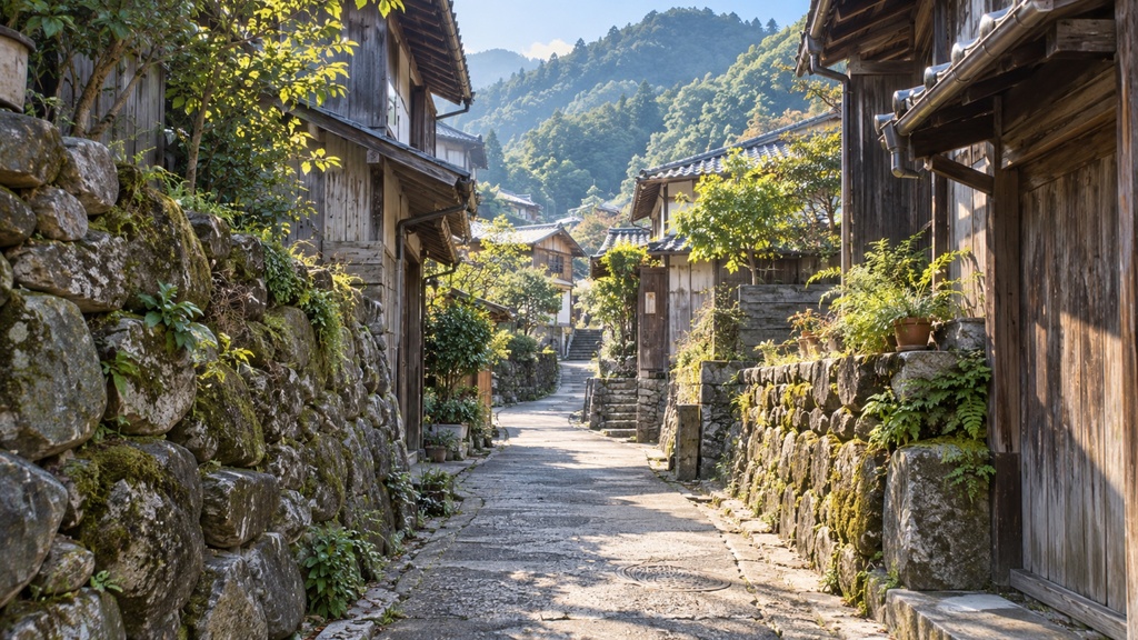 世界の路地裏(朝・昼編)|背景素材10枚セット|Vol.178