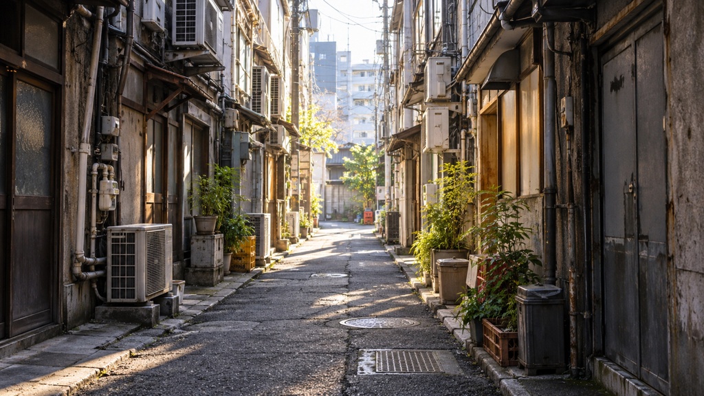 世界の路地裏(朝・昼編)|背景素材10枚セット|Vol.179
