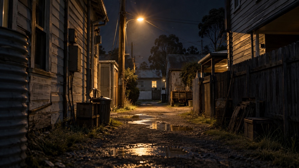 世界の路地裏（夜編）｜背景素材10枚セット｜Vol.185