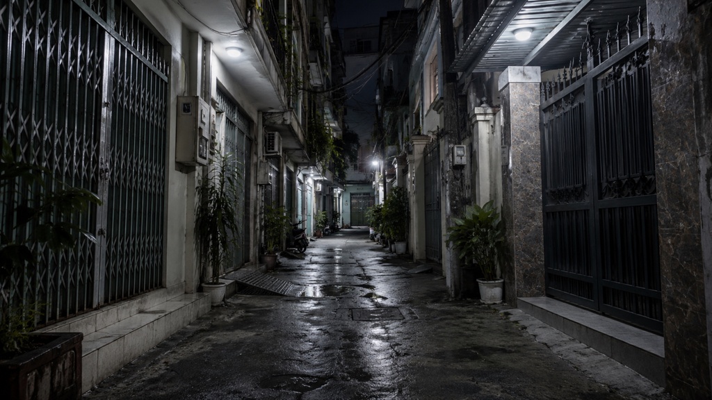 世界の路地裏(夜編)|背景素材10枚セット|Vol.187