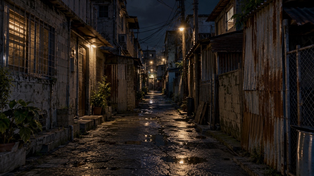 世界の路地裏(夜編)|背景素材10枚セット|Vol.189