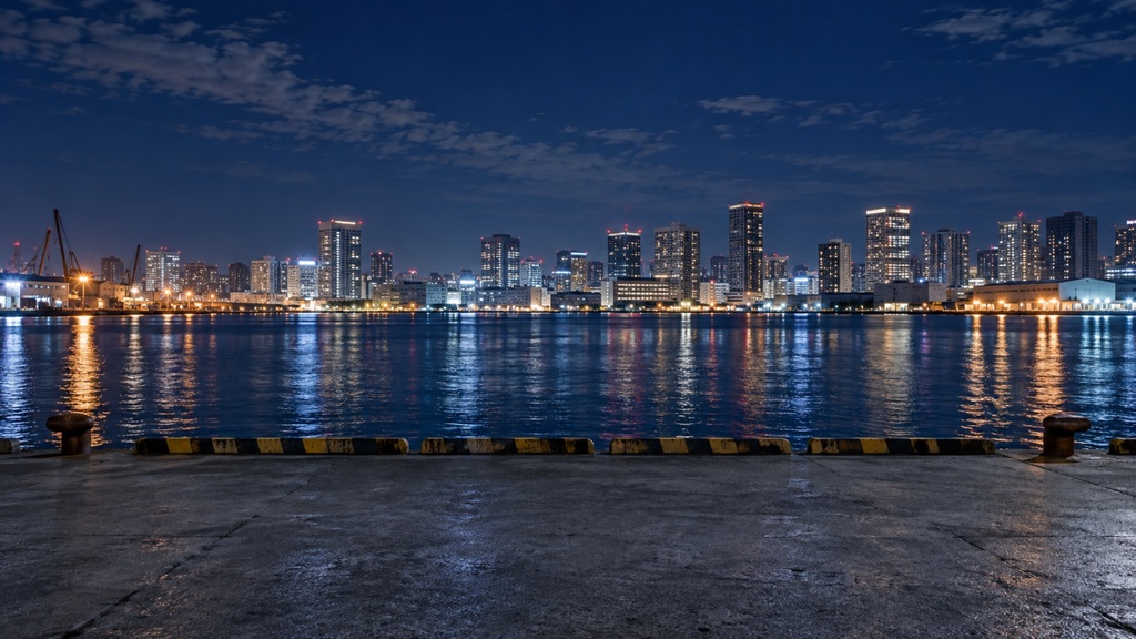 夜景の見える場所|背景素材10枚セット|Vol.213