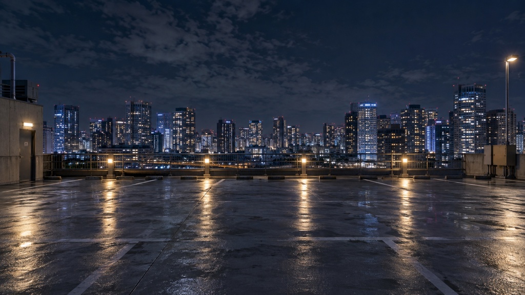 夜景の見える場所|背景素材10枚セット|Vol.219