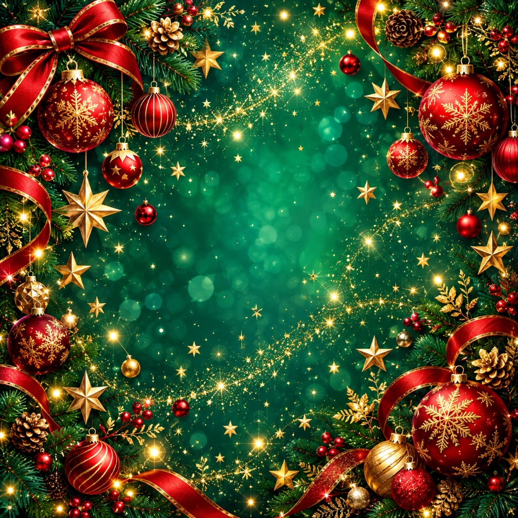 クリスマス柄デジタルペーパー|背景素材10枚セット|Vol.242