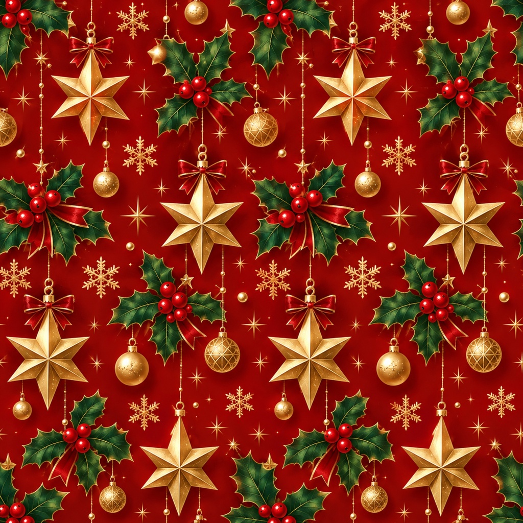 クリスマス柄デジタルペーパー|背景素材10枚セット|Vol.243
