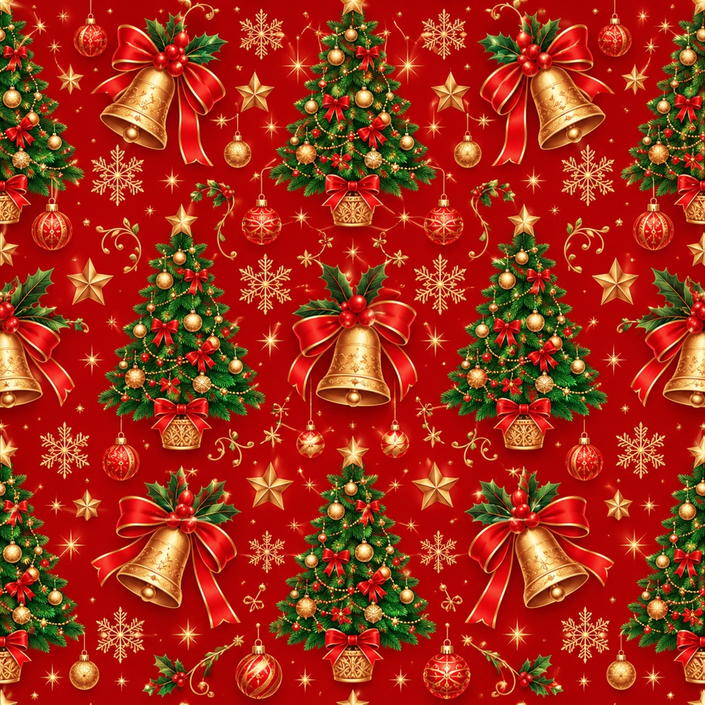クリスマス柄デジタルペーパー|背景素材10枚セット|Vol.245