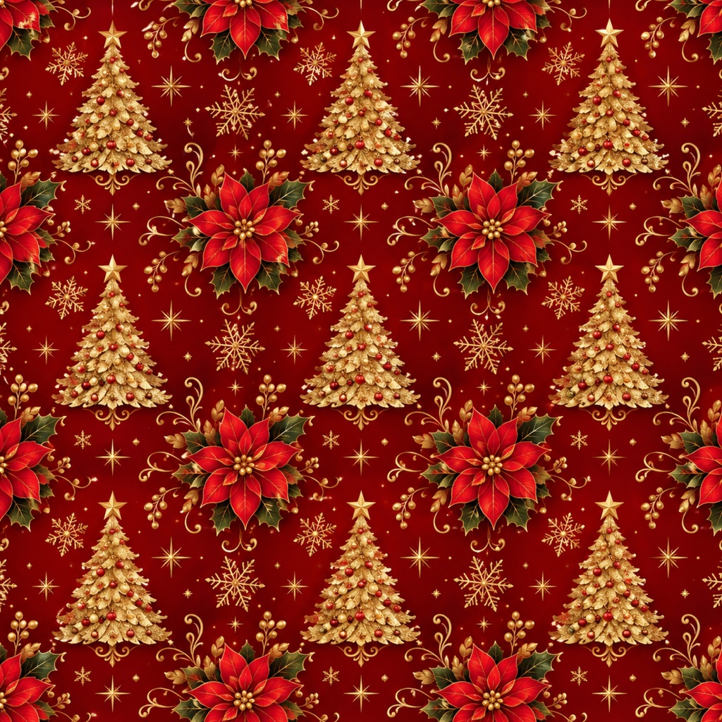 クリスマス柄デジタルペーパー|背景素材10枚セット|Vol.245