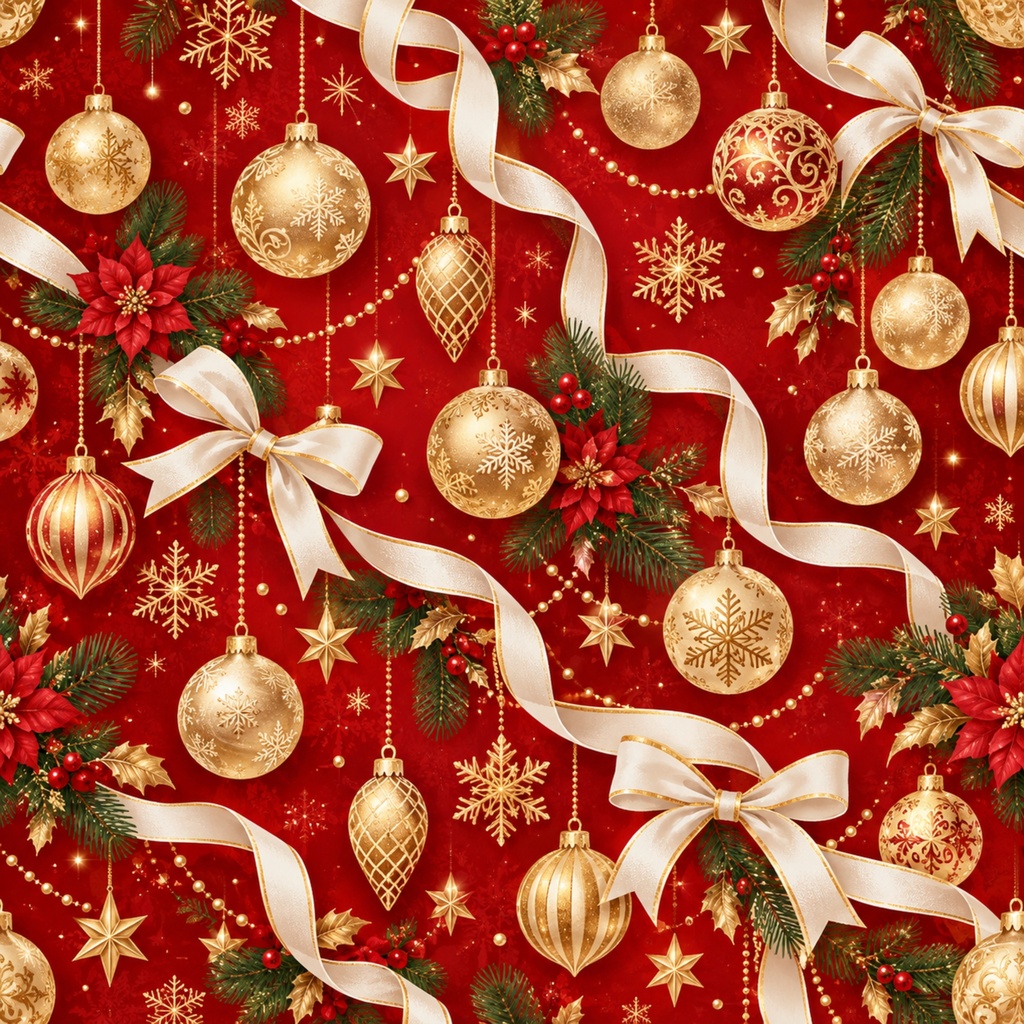 クリスマス柄デジタルペーパー|背景素材10枚セット|Vol.249