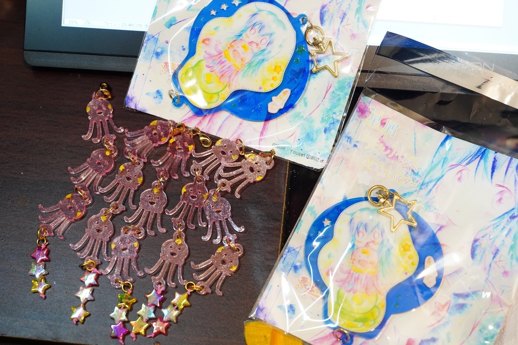 星屑テレパス　海果ちゃん4連キーホルダー