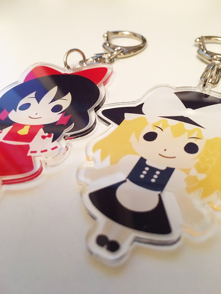 【東方project】霊夢&魔理沙キーホルダー