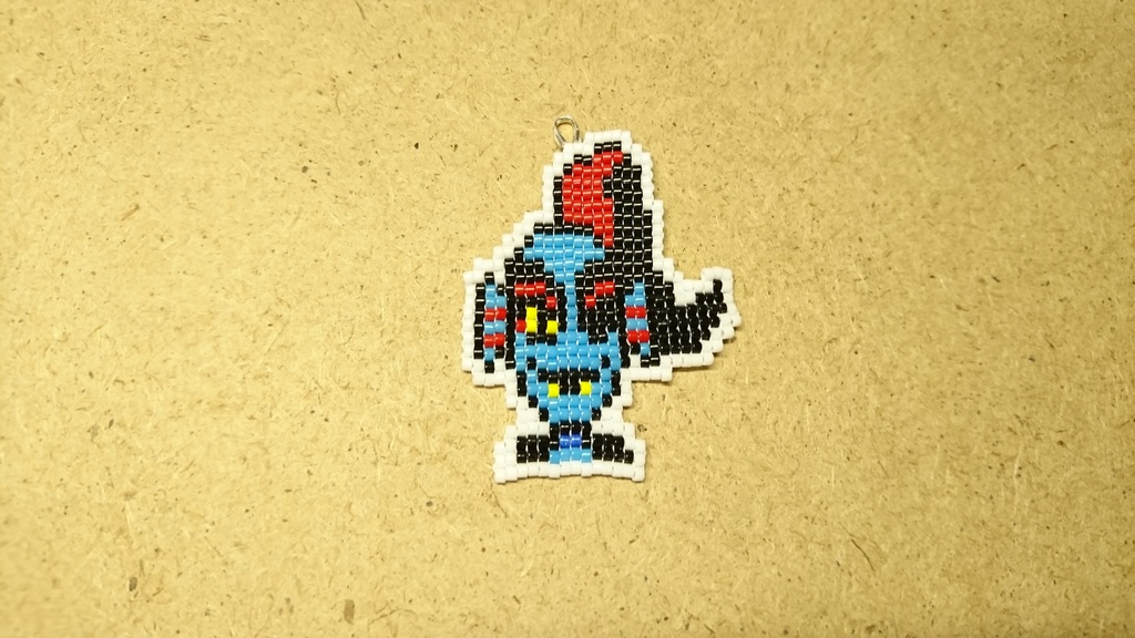 UNDERTALE Undyne ビーズストラップ