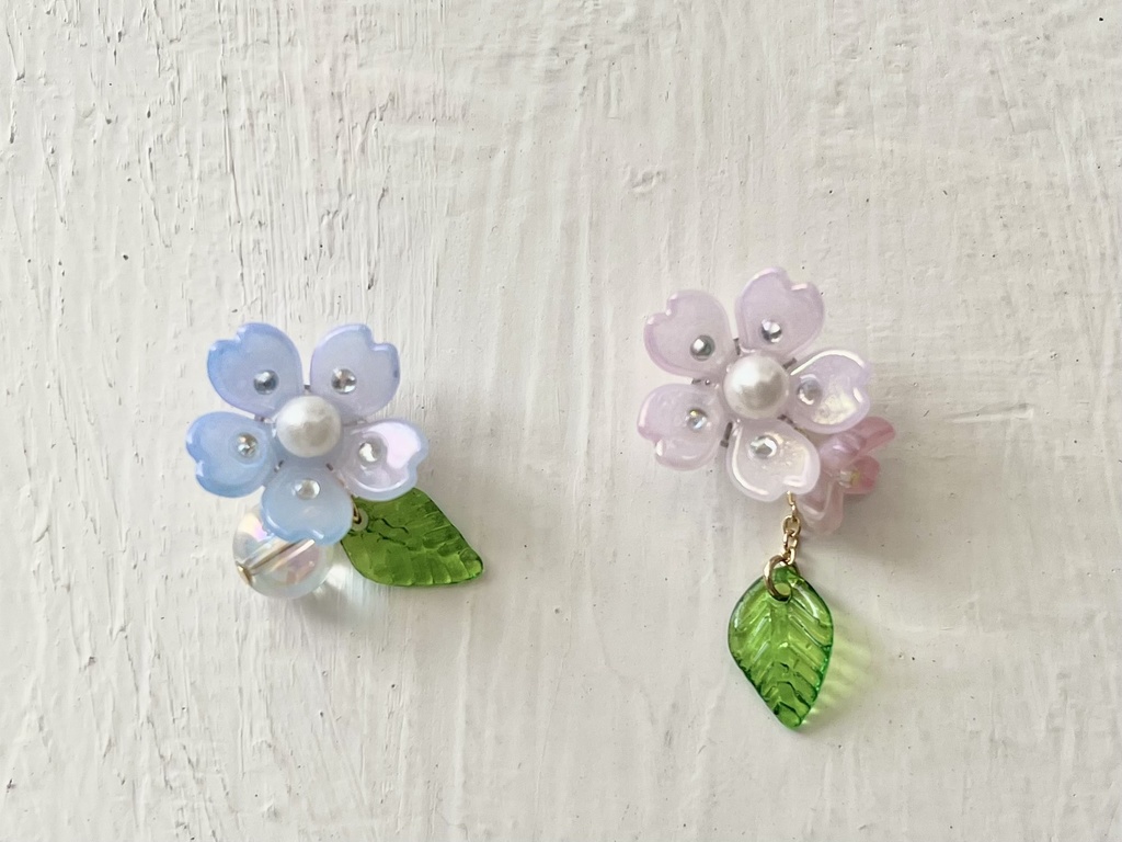 ぬいちゃん用桜ピアス