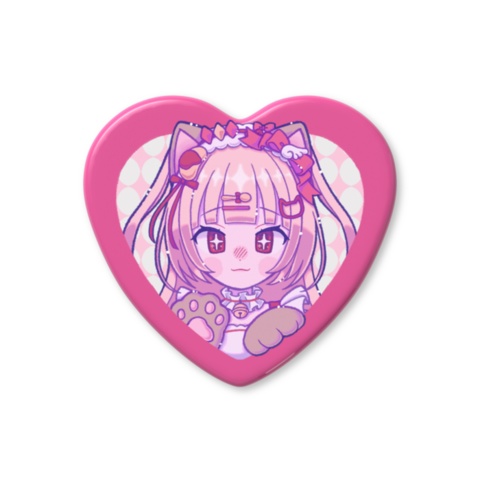 【3周年記念ハート形缶バッジ🐈】